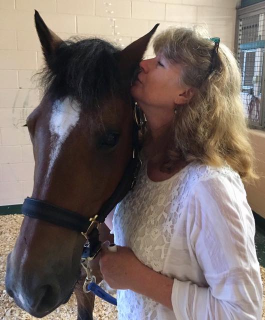 Karen kissing horse